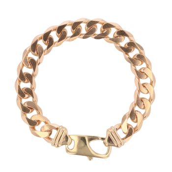 9ct Yellow Gold Curb Bracelet 9"