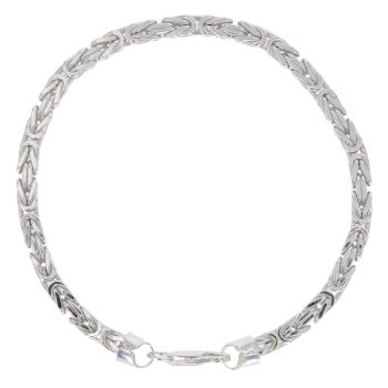 Silver Byzantine Bracelet 8" By Icesia