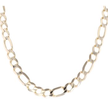 9ct Yellow Gold Figaro Chain 24"