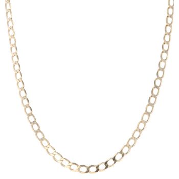 9ct Yellow Gold Curb Chain 22"