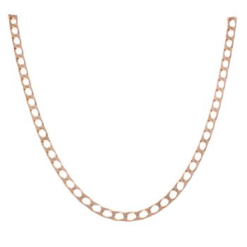 9ct Yellow Gold Square Curb Chain 24"