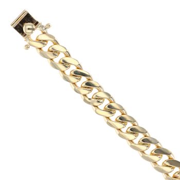 9ct Yellow Gold Curb Bracelet 7"