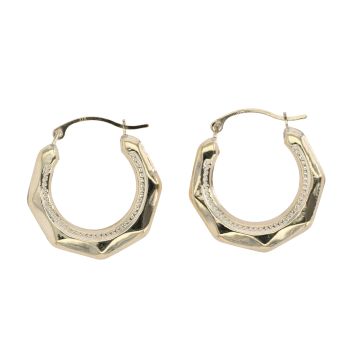 9ct Yellow Gold Creole Earrings