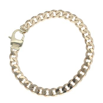 9ct Yellow Gold Curb Bracelet 9"