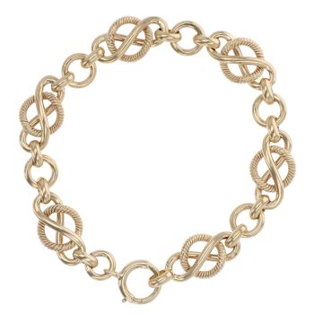 9ct Yellow Gold Fancy Celtic Bracelet 8
