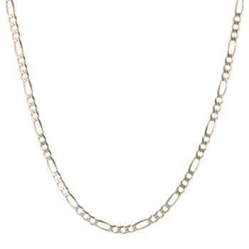 9ct Yellow Gold Figaro Chain 22"