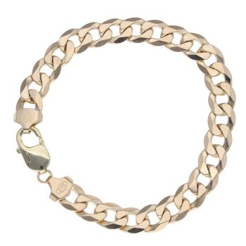 9ct Yellow Gold Curb Bracelet 8.5"