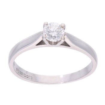 18ct White Gold 0.35ct Diamond Solitaire Ring