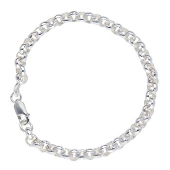 Silver Belcher Bracelet 7.5"