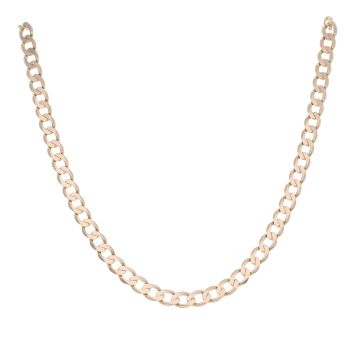 9ct Yellow Gold Curb Chain 18"