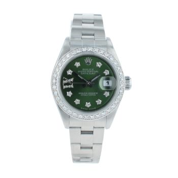 Rolex Custom Oyster Perpetual Date Pre Owned Watch Ref 79190