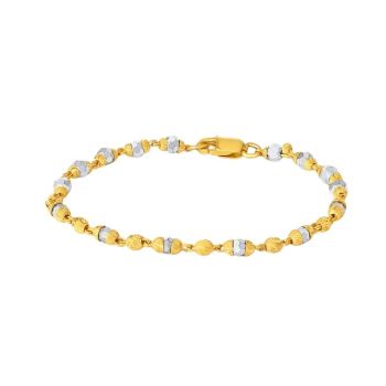 22ct Yellow Gold 22k Yellow Gold Bead Bracelet, 6inches