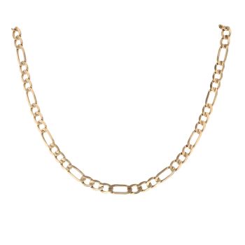 9ct Yellow Gold Figaro Chain 18"