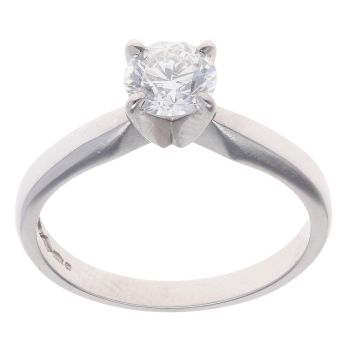Platinum 0.65ct Diamond Solitaire Ring