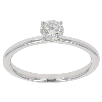 18ct White Gold 0.50ct Brilliant Cut Diamond Solitaire Ring