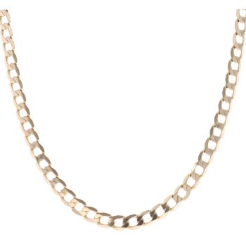 9ct Yellow Gold Curb Chain 22"
