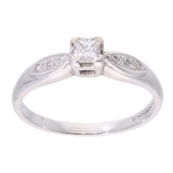 9ct White Gold 0.20ct Diamond Solitaire Ring