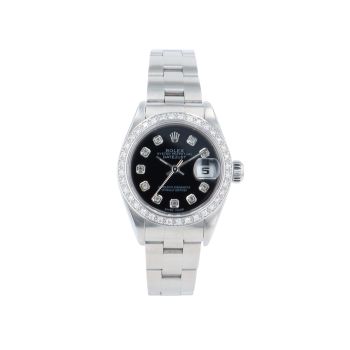 Rolex Custom Oyster Perpetual Date Pre Owned Watch Ref 79190