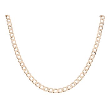 9ct Yellow Gold Curb Chain 22"