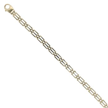 9ct Yellow Gold Fancy Bracelet 7"