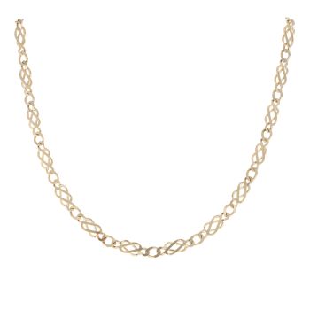 9ct Yellow Gold Fancy Chain 18"