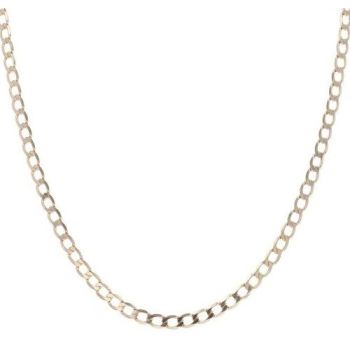 9ct Yellow Gold Curb Chain 22"