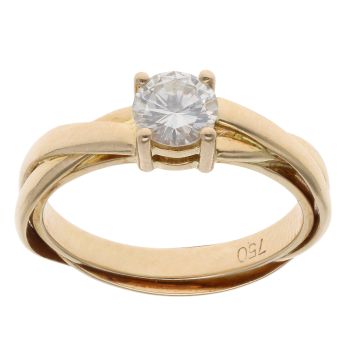 18ct Yellow Gold 0.75ct Diamond Solitaire Ring