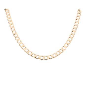 9ct Yellow Gold Curb Chain 18"