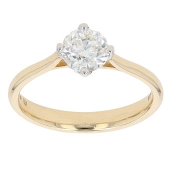 18ct Yellow Gold 1.00ct Diamond Solitaire Ring