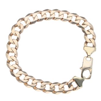 9ct Yellow Gold Curb Bracelet 9.5"