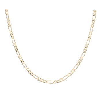 9ct Yellow Gold Figaro Chain 30"