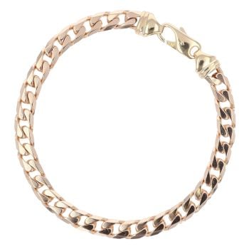 9ct Yellow Gold Curb Bracelet 9"