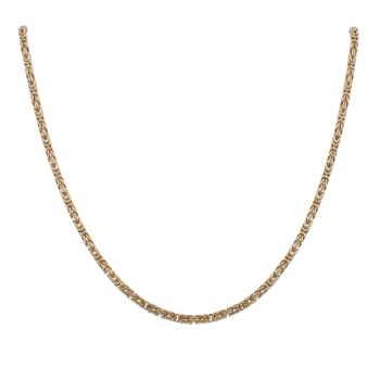 9ct Yellow Gold Byzantine Chain 18"