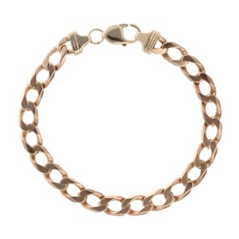 9ct Yellow Gold Curb Bracelet 9"