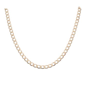 9ct Yellow Gold Curb Chain 18"
