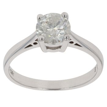 18ct White Gold 1.05ct Brilliant Cut Diamond Solitaire Ring