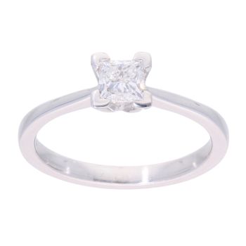 18ct White Gold 0.51ct Diamond Solitaire Ring