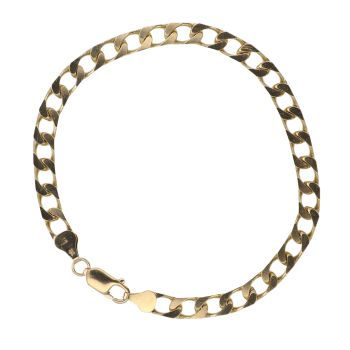 9ct Yellow Gold Curb Bracelet 8.5"