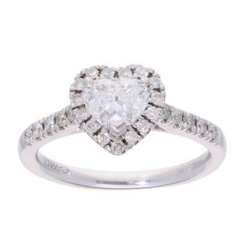 Platinum 1.50ct Heart Diamond Solitaire Ring