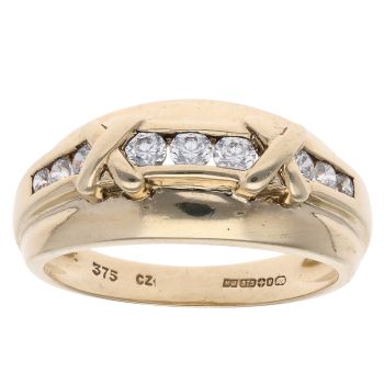 9ct Yellow Gold Cubic Zirconia Fancy Ring