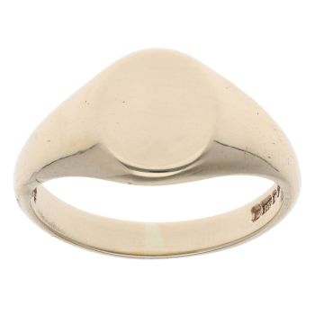 9ct Yellow Gold Plain Signet Ring