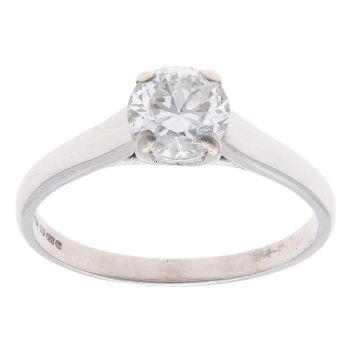 18ct White Gold 0.75ct Brilliant Cut Diamond Solitaire Ring