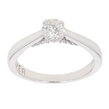 18ct White Gold 0.45ct Brilliant Cut Diamond Solitaire Ring