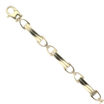 9ct Yellow Gold Fancy Bracelet 7.5"