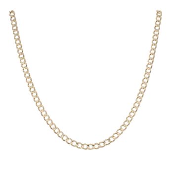9ct Yellow Gold Curb Chain 18"