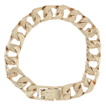 9ct Yellow Gold Curb Bracelet 8"