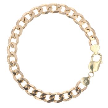 9ct Yellow Gold Curb Bracelet 8.5"