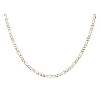 9ct Yellow Gold Figaro Chain 18"