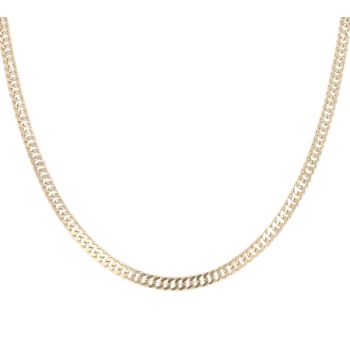 9ct Yellow Gold Double Curb Chain 20"