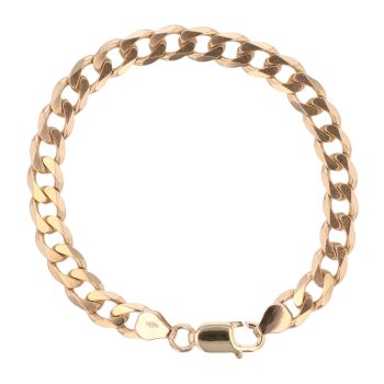 9ct Yellow Gold Curb Bracelet 7.5"